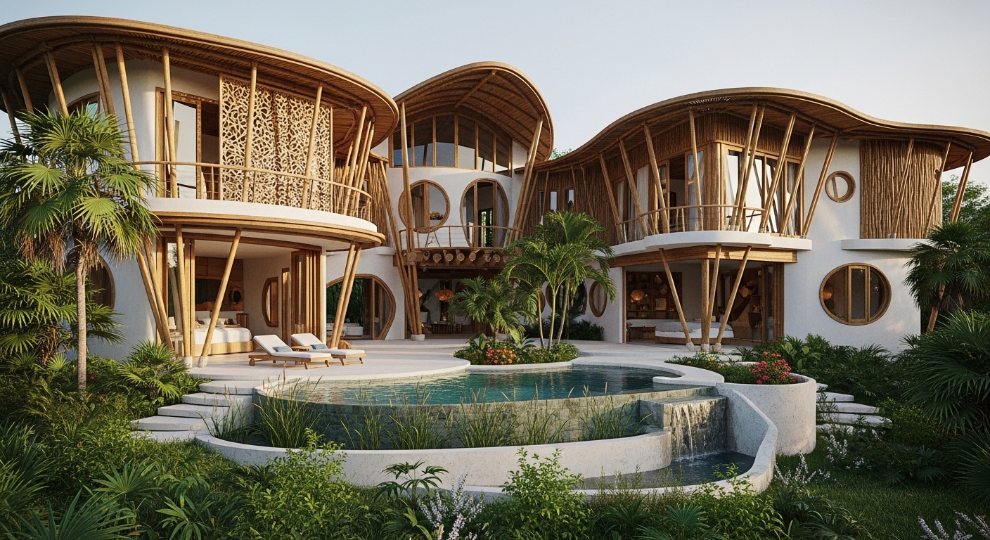 Residencia privada con diseño orgánico en Tulum